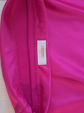 renee Hot Pink Satin Top